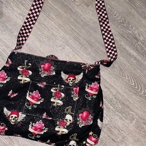BETSEY JOHNSON MEETS VANS MEETS ED HARDY vibes   Unique bag for sure